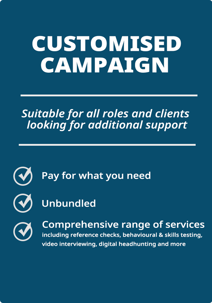 Customised recruitment campaign infosheet