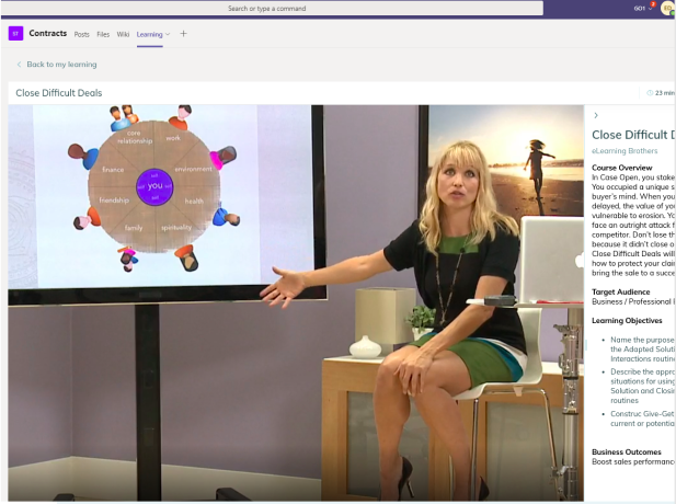 Scout Learning in Microsoft Teams screen grab