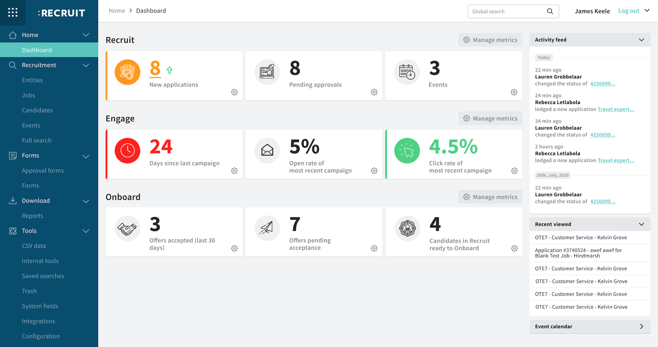 Scout Talent Dashboard Metrics Product Update 