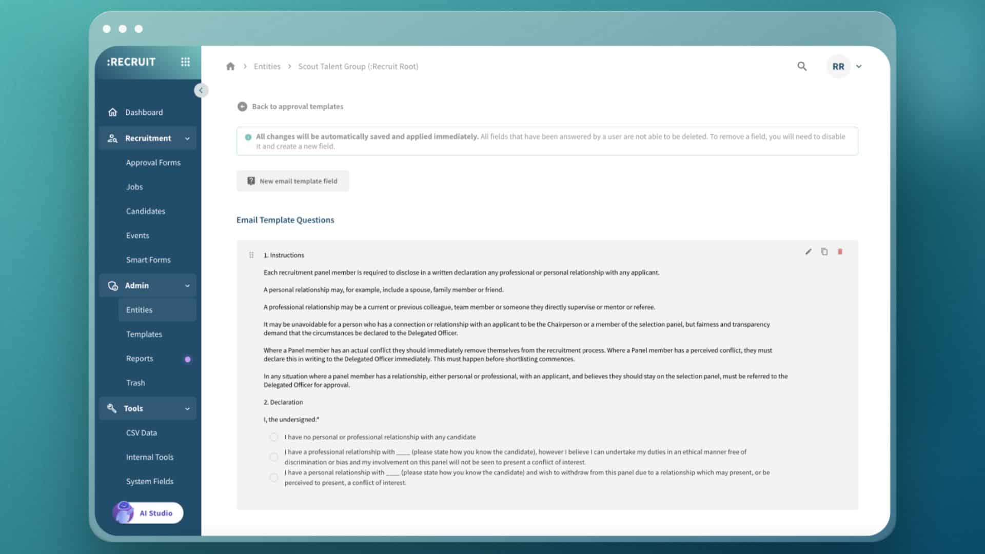 Conflict Of Interest Email Template